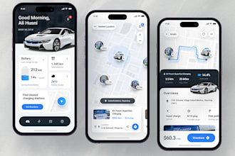 develop car marketplace app, car rental app, car dealership app, car hunting app
