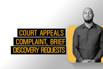 draft appellate briefs intent to sue, complaint petition response motion dismiss