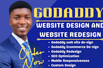 redesign godaddy website design godaddy website develop godaddy website design
