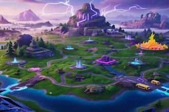 create realistic fortnite map uefn fornite game fantasy map 3d game map