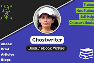 be your professional ebook writer and ghostwriter