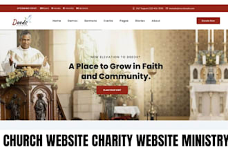 build church website ministry website church charity website donation website