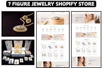 design 7 figure jewelry website jewelry store jewelry shopify website