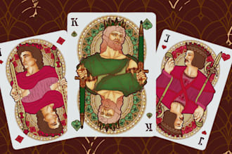 draw custom playing card tarot card dark art oracle board game tarot card game