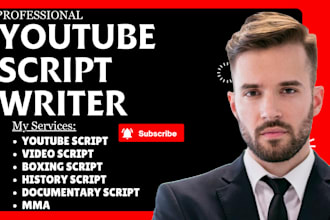 write youtube documentary, movie, drama, boxing, MMA, sunnyv2 vox style scripts