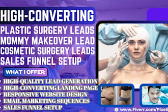 generate plastic surgery leads mommy makeover leads bbl cosmetic surgery leads