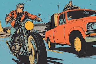 draw comic and cartoon for your book or website