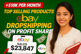 manage your ebay dropshipping store on profit sharing basis