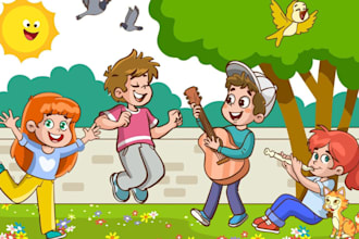 write sing children music, kids nursery, youtube educational song jingle