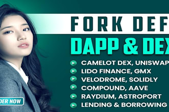 fork any dex, defi dapp like gmx, camelot, pancake swap, chain bridge, ton