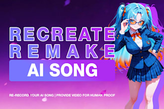 recreate or remake ai songs with human recording