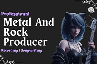 create custom metal or rock instrumental music for your song
