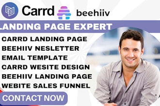 design beehiiv landing page carrd landing page setup beehiiv newsletter carrd co