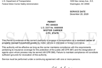 expedite mc certificates fmcsa