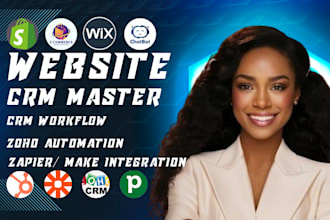 transform your ecommerce with zoho automation CRM workflow on wix with make zap