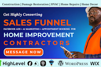 facebook ads expert for roofers, hvac, home repair construction website design