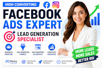 be your marketing expert facebook ads expert lead generation specialist