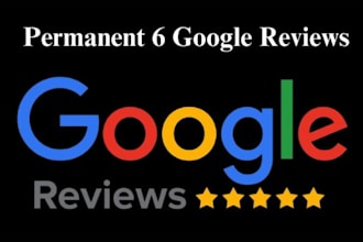 provide 6 google reviews for your website