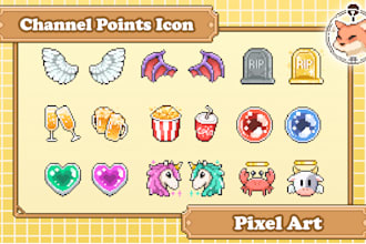 design channel points icon for twitch and kick streamer
