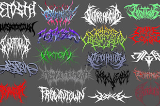 design a logo for metal bands, rock, death metal, grindcore, deathcore