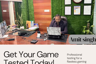 professionally test your game for bugs, usability, and experience