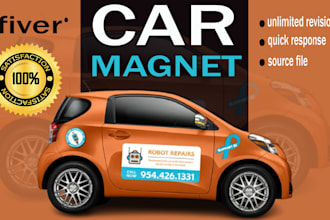 design car magnet , truck magnet and vehicle magnetic signs, bike wrap, bus wrap
