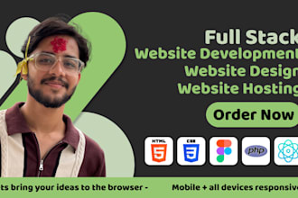 develop and host a dynamic website using php bootstrap