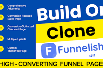 build sales funnels, advertorials, and pages with funnelish