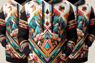 print pattern and typography hoodies sweatshirt designs