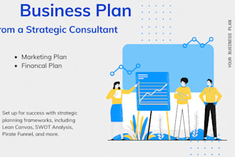 craft you a winning business plans with marketing and financial precision