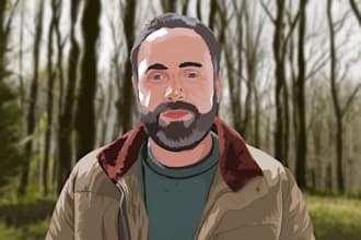 make vector portrait art from a picture