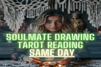 cast draw future soulmate and twinflame picture love spell, get ex back