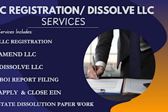 dissolve llc, us llc, close ein, new mexico llc, close ein, s corp, c corp