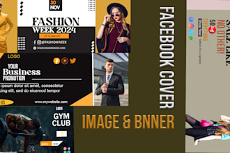 design attractive facebook cover photo banner