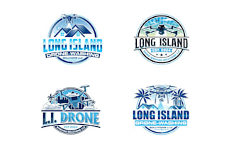 design unique drone washing service logo