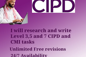 help with your cmi and cipd research with free revisions