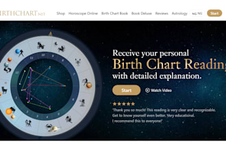 design spiritual website astrology website tarot reading spiritual tarot website