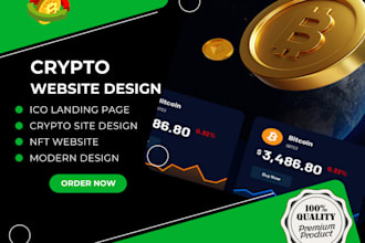 design nft crypto meme coin landing page