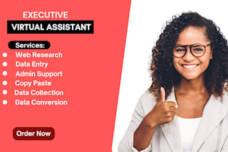 be your executive virtual assistant and personal assistant