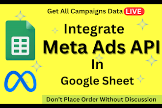 integrate meta ads API or meta marketing API in google sheet