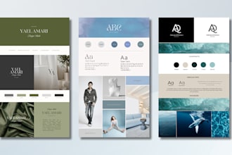 design brand style guide, logo design, full visual board