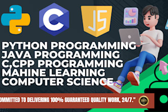 write code,scripts,assignments in python java c cpp sql,programming task
