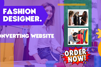 design and redesign godaddy fashion websit usin godaddy, wix