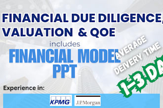 do financial due diligence and valuation