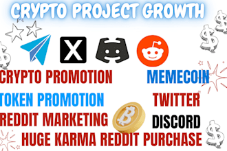 twitter crypto token promotion meme coin listing   telegram discord marketing