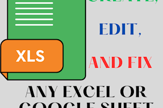 create, edit and fix any excel or google spread sheet formula