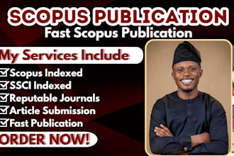 write and publish article on scopus indexed journal, ssci, sci, q1, q2 journals