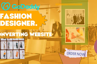 make and redesign a godaddy fashion website usin godaddy bdr