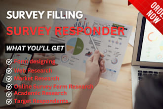 reach 1000 online survey participant to fill online survey forms, google forms