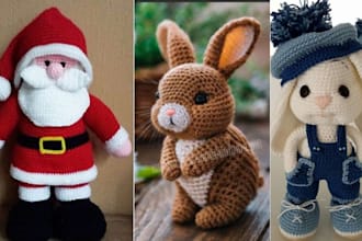 design amigurumi patterns with photo and video tutorials for etsy